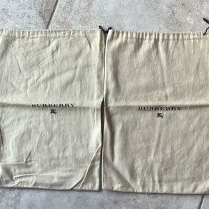 Pair of Burberry dust bags